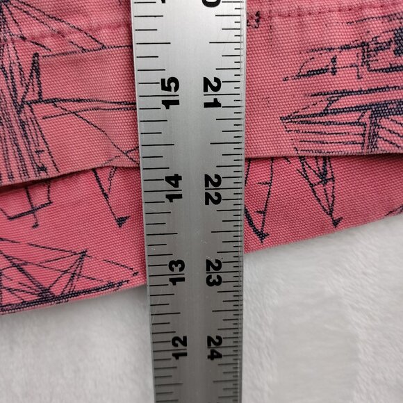 Polo Ralph Lauren Shorts Mens Size 42 Pink Sailboat Nautical AOP Print Chino - Picture 11 of 16